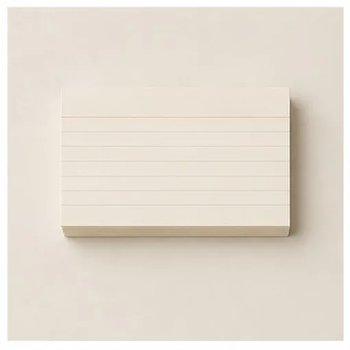 Index Cards, Ruled — Blank